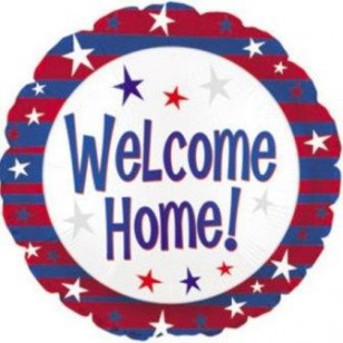 Welcome Home Stars & Stripes USA Balloon